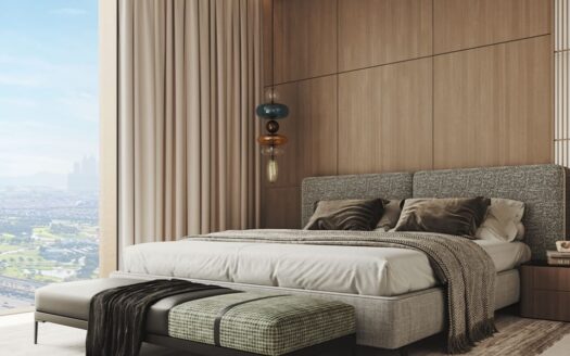 Luxury Studio Apartment by Franck Muller in Dubai Marina - Bedroom